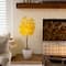 4ft. Pre-Lit Yellow Autumn Maple Artificial Fall Tree with 150 Warm White LED Lights